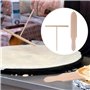 Joskeijky Ensemble de 4 Spatules en Bois en Forme de T pour Étaler la Pâte à Crêpes, Spatules à Crêpes et Étaleur D'Ustensiles d