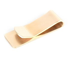 Melitt Mode laiton Pince a billets Simple Argent liquide Carte d'identite Pince