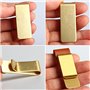 Melitt Mode laiton Pince a billets Simple Argent liquide Carte d'identite Pince