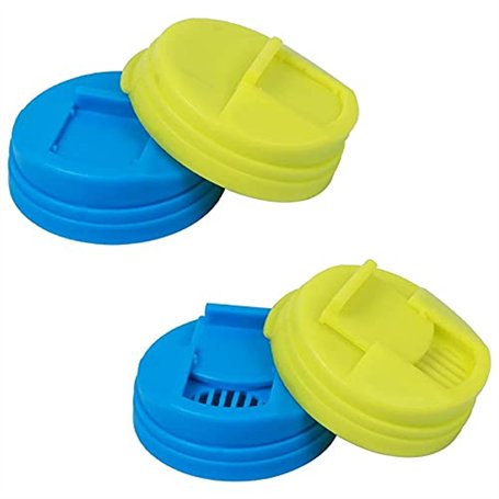 Evarbuild Lot de 4 couvercles de canettes de soda étanches pour gazeuse ou boisson gazeuse