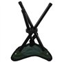 Flisdtry Tabouret trépied pliant pour extérieur, camping, pêche - Vert - Tissu Oxford - 30 x 21 cm - 289 g - Rustique