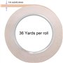 Muuoeou 2 rouleaux (32 mètres) de ruban de feuille de cuivre 1/4 de large avec dos en cuivre pour la fabrication de vitraux et d