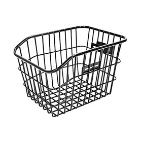 SameeHome Panier arrière de vélo en métallique de grande capacité imperméable pour la plupart des porte-vélos arrière