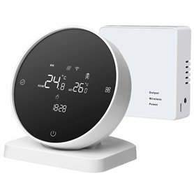 dissot Thermostat de Chaudière à Gaz pour le Chauffage de Chaudière à Gaz Tuya WiFi Thermostat Support Voice APP Controll Work F