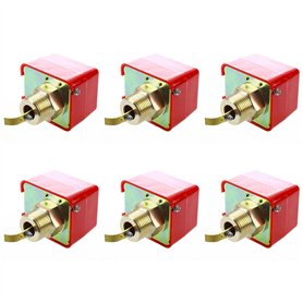 Bntaomle 6X AC 220V 15A Filetage Male SPDT Pagaie Contacteur de Debit -25