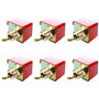 Bntaomle 6X AC 220V 15A Filetage Male SPDT Pagaie Contacteur de Debit -25