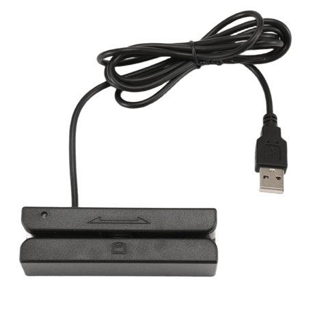 Nettoppo MSR90 USB Lecteur de Carte à Bande MagnéTique Lecteur de Carte Bande 3 Pistes Mini Swiper pour USB PC