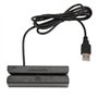 Nettoppo MSR90 USB Lecteur de Carte à Bande MagnéTique Lecteur de Carte Bande 3 Pistes Mini Swiper pour USB PC