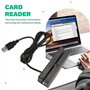 Nettoppo MSR90 USB Lecteur de Carte à Bande MagnéTique Lecteur de Carte Bande 3 Pistes Mini Swiper pour USB PC