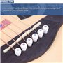 Spactz Chevilles de chevalet en os de bétail pour guitare acoustique avec de coquille de perle pour accessoires de guitare folk 