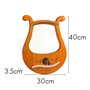 Jufjsfy Lyra Harpe, 19 Cordes Violon grec, 19 Cordes Lyra Modèle Unique Sculpté Symboles phonétiques, pour les amateurs de musiq