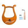 Jufjsfy Lyra Harpe, 19 Cordes Violon grec, 19 Cordes Lyra Modèle Unique Sculpté Symboles phonétiques, pour les amateurs de musiq