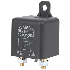 Jufjsfy Relais de coupure de batterie 12 V/120 A - Charge de pointe pour voiture (12 V/120 A)