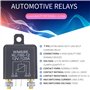 Jufjsfy Relais de coupure de batterie 12 V/120 A - Charge de pointe pour voiture (12 V/120 A)