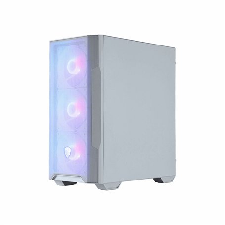 Boîtier ATX semi-tour MSI MAG FORGE M100R WHITE Blanc Acier Verre trempé