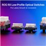 ASUS ROG Falchion RX Low Profile Clavier Mécanique sans Fil, Moonlight White - Layout Italien