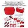Tyatocepy Kit de verrouillage de disjoncteur électrique - Kit de verrouillage de sécurité - Dévidoir de station de verrouillage 