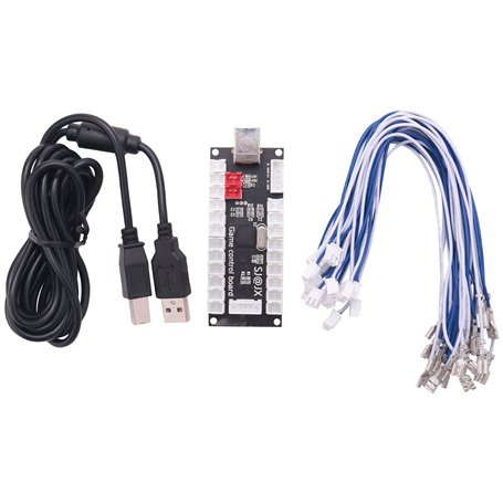 Xiniy Zero Retardez Arcade Usb Pc Encodeur Au Joystick pour Mame Jamma et Autres Jeux De Combat Pc
