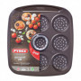 Plateau pour Four Pizza Mini Pyrex Asimetria acier galvanisé (9 Compartiments) ( 25,99 €