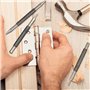 Lot de 3 Clous et Charnière Pin Tool Punch Set de Clous un Ressort pour Porte 1/32 Pouces 1/16 Pouces Double Tête, 1/8 Pouces