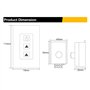 Asyduey Gradateur de Bande LED Sans DC12V-24V 10A avec TéLéCommande Tactile pour Bande LED Couleur (U1)