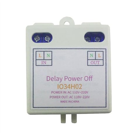 Rtauhife AC 120V 220V Relais Temporisé Mise Sous Tension Temporisation Interrupteur OFF 1-480Min Temporisation Réglable Mise Hor