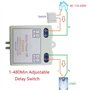 Rtauhife AC 120V 220V Relais Temporisé Mise Sous Tension Temporisation Interrupteur OFF 1-480Min Temporisation Réglable Mise Hor