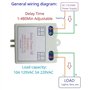 Rtauhife AC 120V 220V Relais Temporisé Mise Sous Tension Temporisation Interrupteur OFF 1-480Min Temporisation Réglable Mise Hor