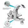 HDYS 4Packstage Lighting Clip Hook, Pince de Rack Professionnelle en Alliage D'Aluminium, pour DéPlacer les Appareils D'éClairag