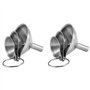 Spactz 6pcs Entonnoir multifonctionnel en acier inoxydable Essentail Huile Eau Épices Flacon de vin Entonnoir filtrant pour cuis