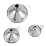 Spactz 6pcs Entonnoir multifonctionnel en acier inoxydable Essentail Huile Eau Épices Flacon de vin Entonnoir filtrant pour cuis