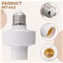 Diheohg Douille Intelligente à Commande Vocale pour Ampoules, Adaptateur de Lampe Intelligent E27, Pas de Réseau Requis, Têtes d