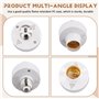 Diheohg Douille Intelligente à Commande Vocale pour Ampoules, Adaptateur de Lampe Intelligent E27, Pas de Réseau Requis, Têtes d