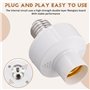 Diheohg Douille Intelligente à Commande Vocale pour Ampoules, Adaptateur de Lampe Intelligent E27, Pas de Réseau Requis, Têtes d