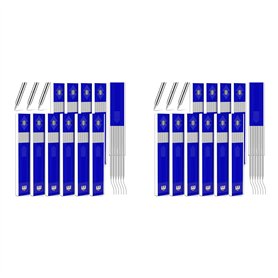 Fivetwofive 120 Pièces Séries 2.8mm Argent Soudeur de Stries Recharges de Crayons pour Crayons de Marque de Charpentier Crayon M