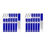 Fivetwofive 120 Pièces Séries 2.8mm Argent Soudeur de Stries Recharges de Crayons pour Crayons de Marque de Charpentier Crayon M