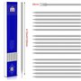 Fivetwofive 120 Pièces Séries 2.8mm Argent Soudeur de Stries Recharges de Crayons pour Crayons de Marque de Charpentier Crayon M