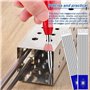 Fivetwofive 120 Pièces Séries 2.8mm Argent Soudeur de Stries Recharges de Crayons pour Crayons de Marque de Charpentier Crayon M