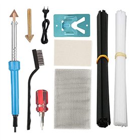 Bcowtte Kit de soudure plastique 80 W Machine de réparation de pare-chocs de voiture avec 2 pointes de fer à souder Prise europé