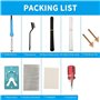 Bcowtte Kit de soudure plastique 80 W Machine de réparation de pare-chocs de voiture avec 2 pointes de fer à souder Prise europé