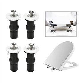 YSBRYD Siege de toilette Fixation des vis de fixation superieure 2 paires universelles en caoutchouc expansible ecrous a goujon