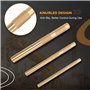 Muuoeou 25075 25076 25077 Jeu de 3 chasse-pointes en laiton avec 3/4, 1/2, 3/8