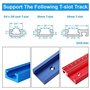 Steowsey Lot de 5 Boulons M8 T Track Kit de Boutons 4 Pouces T Slot Bolts avec Rondelles T Track de Remplacement pour les Gabari