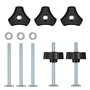 Steowsey Lot de 5 Boulons M8 T Track Kit de Boutons 4 Pouces T Slot Bolts avec Rondelles T Track de Remplacement pour les Gabari