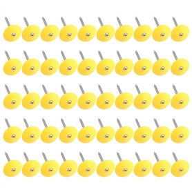 Widybord Lot de 50 clous de toiture ronds en plastique de 5