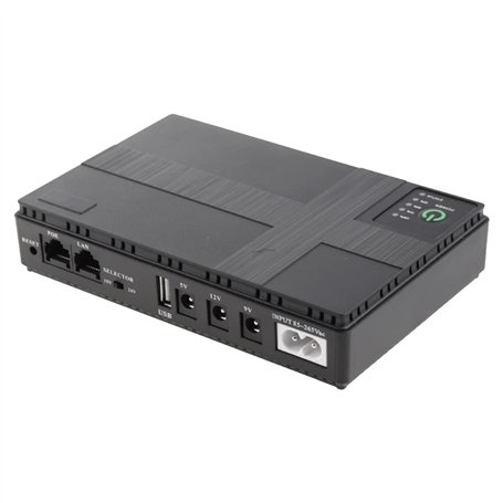 Lckiioy Alimentation Sans Coupure Portable Mini UPS POE5V9V12V pour WiFi