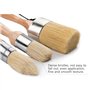 LOLPALONE Lot de 4 pinceaux de peinture à la craie et à la cire et petits pinceaux pour peinture à la craie, peinture pour meubl