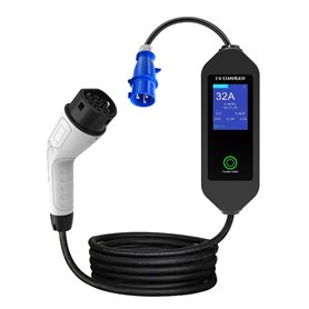 Suoumwa Station Mobile de Recharge pour Voitures Électriques 7KW 32A Monophasée avec Câble de Charge
