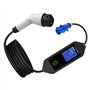 Suoumwa Station Mobile de Recharge pour Voitures Électriques 7KW 32A Monophasée avec Câble de Charge, WiFi et Bluetooth