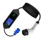 Suoumwa Station Mobile de Recharge pour Voitures Électriques 7KW 32A Monophasée avec Câble de Charge, WiFi et Bluetooth